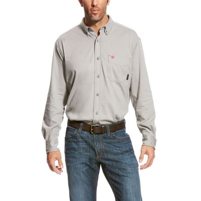 Ariat FR AC Shirts Muške Radna Majica Srebrne | HR-842188