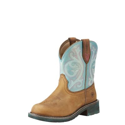 Ariat Fatbaby Heritage Ženske Čizme Za Kaubojku Smeđe Tirkizne | HR-756034