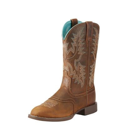 Ariat Heritage Stockman Ženske Čizme Za Kaubojku Smeđe | HR-156185