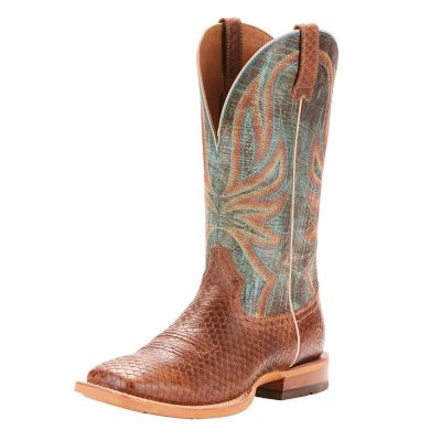 Ariat Range Boss Muške Kaubojske Čizme Smeđe Zelene | HR-922616