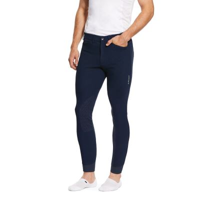 Ariat Tri Factor Grip Knee Patch Breech Muške Hula-hopke Tamnoplave | HR-845801