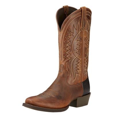 Ariat Troubadour Muške Kaubojske Čizme Smeđe | HR-459306