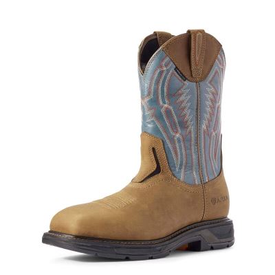 Ariat WorkHog XT Dare Carbon Toe Muške Radne Čizme Smeđe Srebrne | HR-608626