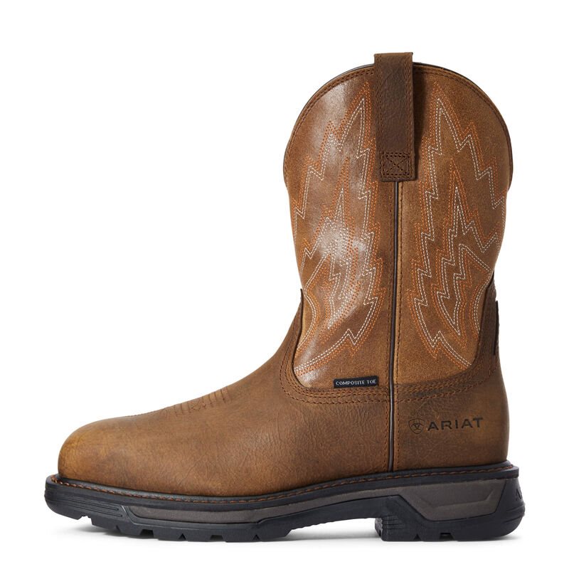 Ariat Big Rig Composite Toe Muške Radne Čizme Smeđe | HR-421888
