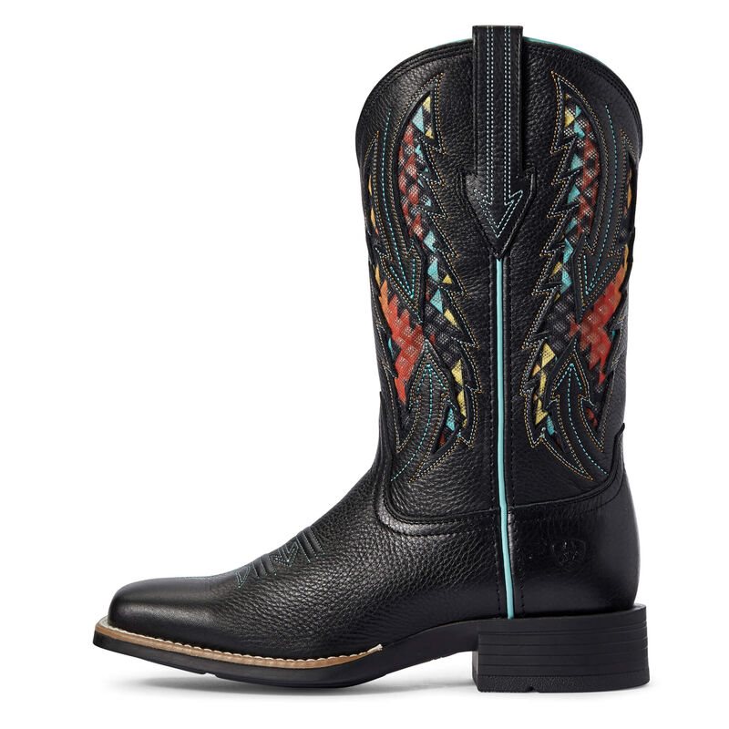 Ariat Blackjack VentTEK Ženske Čizme Za Kaubojku Crne | HR-379546