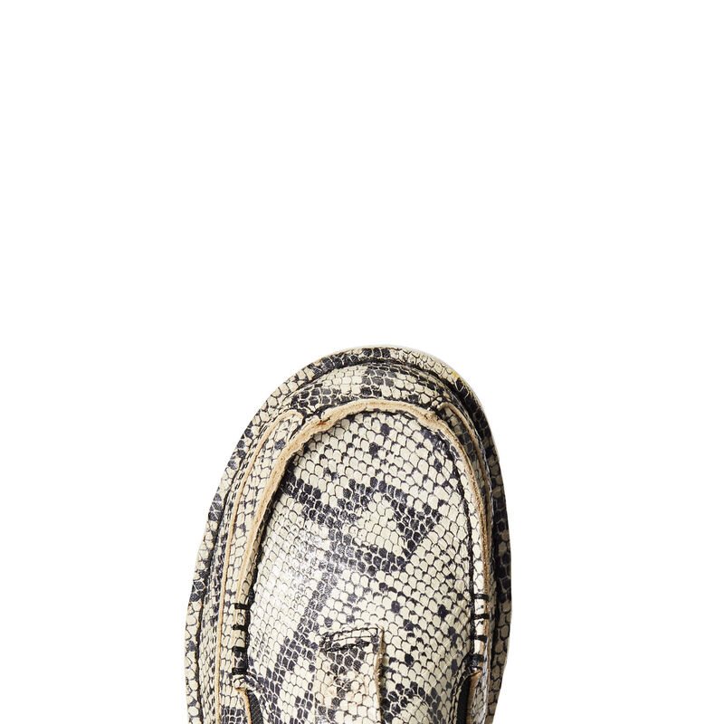 Ariat Cruiser Ženske Mokasinke Crne Bijele Zmijski Print | HR-285866