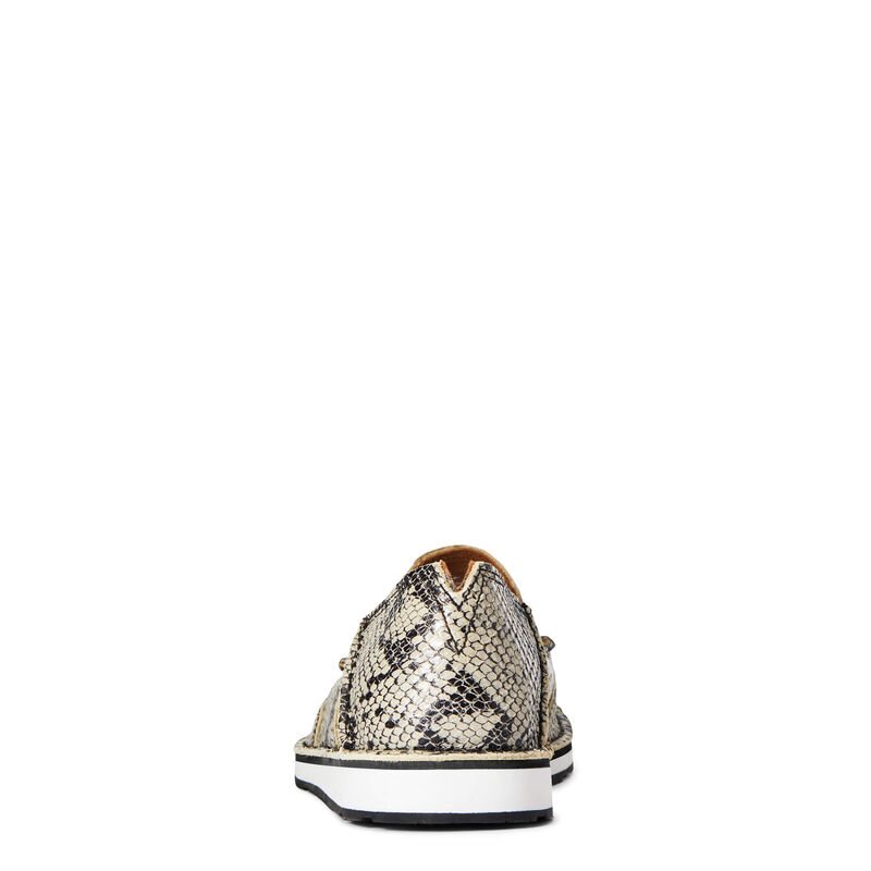 Ariat Cruiser Ženske Mokasinke Crne Bijele Zmijski Print | HR-285866