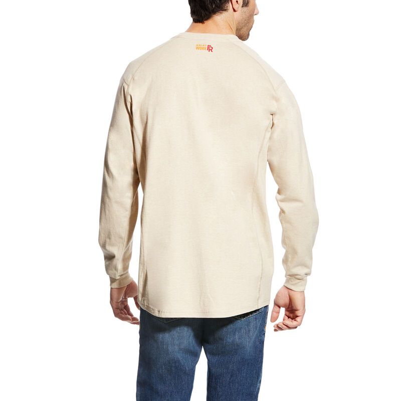 Ariat FR Air Henley Muške Henley Bež Tamno | HR-891648