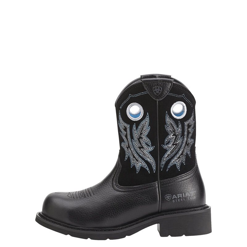 Ariat Fatbaby Cowgirl Steel Toe Work Boots Ženske Čizme Za Kaubojku Crne | HR-351975