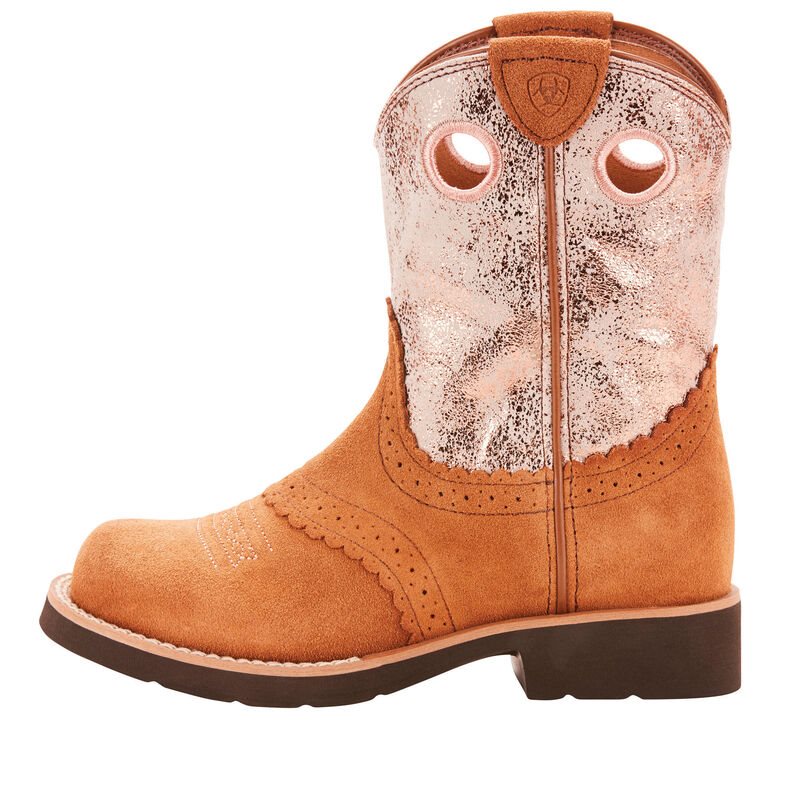 Ariat Fatbaby Dječje Zapadnjačke Čizme Smeđe Roze | HR-507426