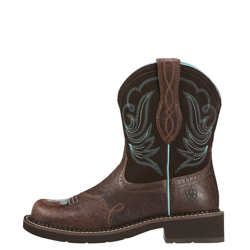 Ariat Fatbaby Heritage Dapper Ženske Čizme Za Kaubojku Kraljevska Plava Čokoladne | HR-406584