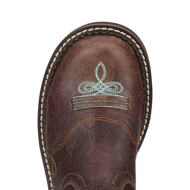 Ariat Fatbaby Heritage Dapper Ženske Čizme Za Kaubojku Kraljevska Plava Čokoladne | HR-406584