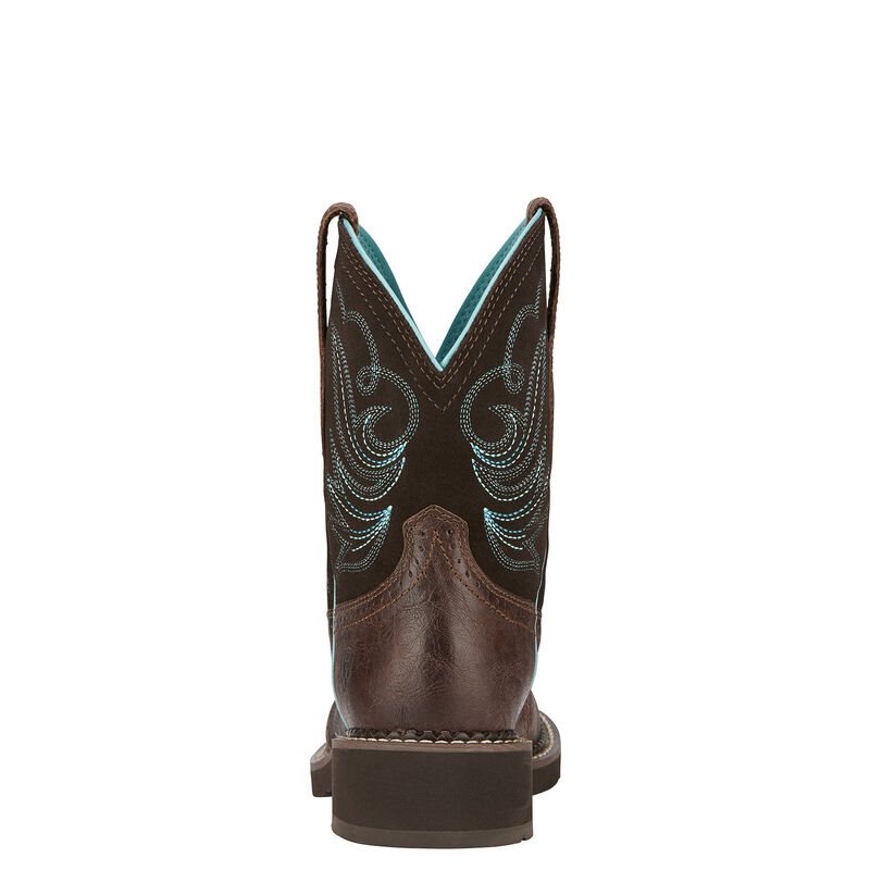 Ariat Fatbaby Heritage Dapper Ženske Čizme Za Kaubojku Kraljevska Plava Čokoladne | HR-406584
