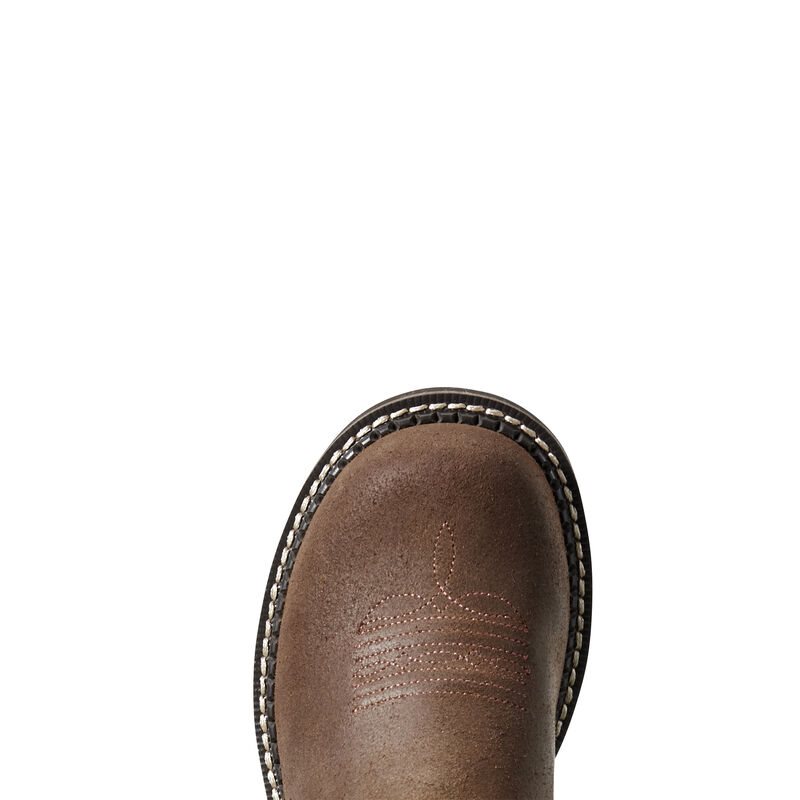 Ariat Fatbaby Heritage Twill Ženske Čizme Za Kaubojku Tamno Smeđe | HR-694467