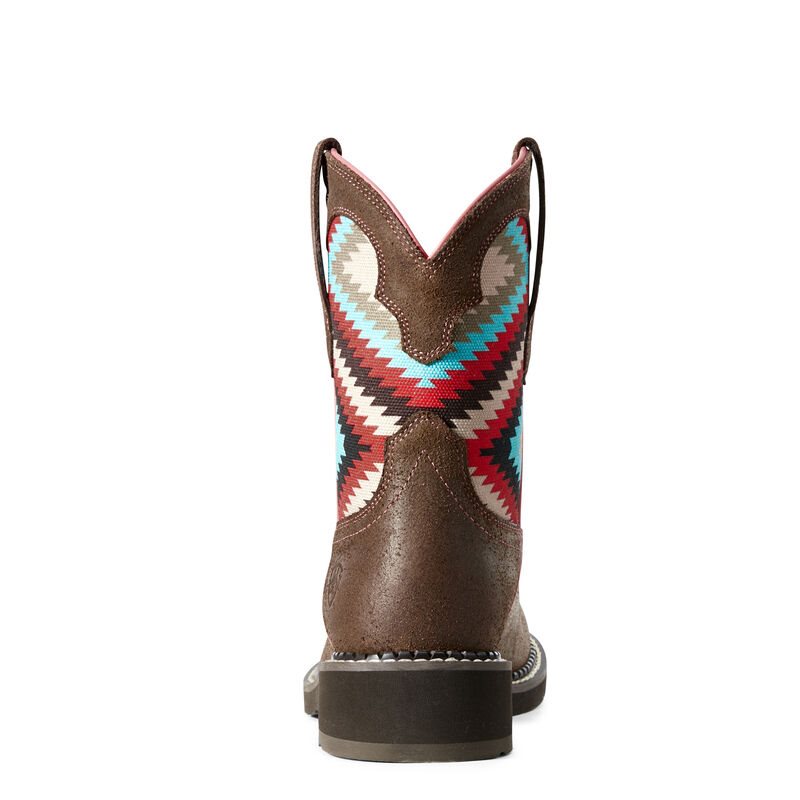 Ariat Fatbaby Heritage Twill Ženske Čizme Za Kaubojku Tamno Smeđe | HR-694467