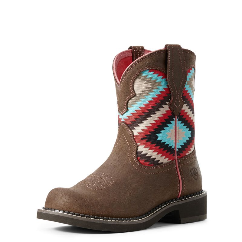 Ariat Fatbaby Heritage Twill Ženske Čizme Za Kaubojku Tamno Smeđe | HR-694467
