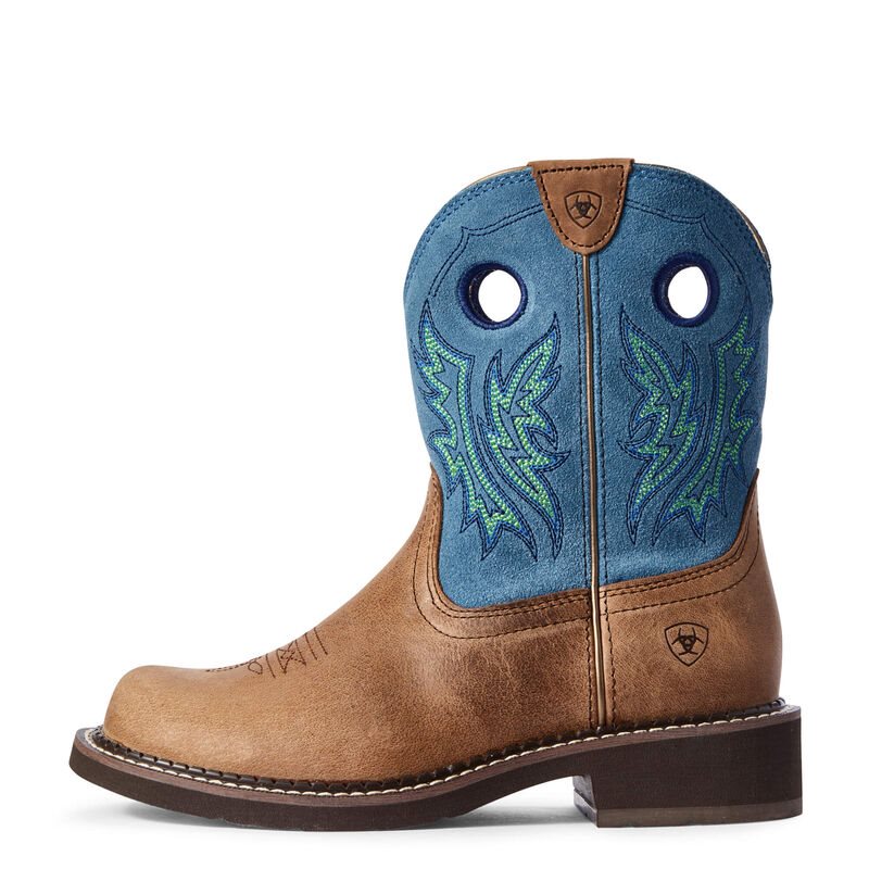 Ariat Fatbaby Heritage Ženske Čizme Za Kaubojku Smeđe Plave | HR-795725