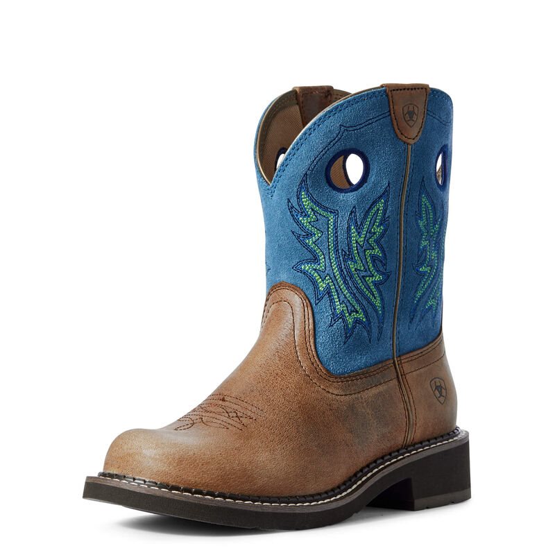 Ariat Fatbaby Heritage Ženske Čizme Za Kaubojku Smeđe Plave | HR-795725