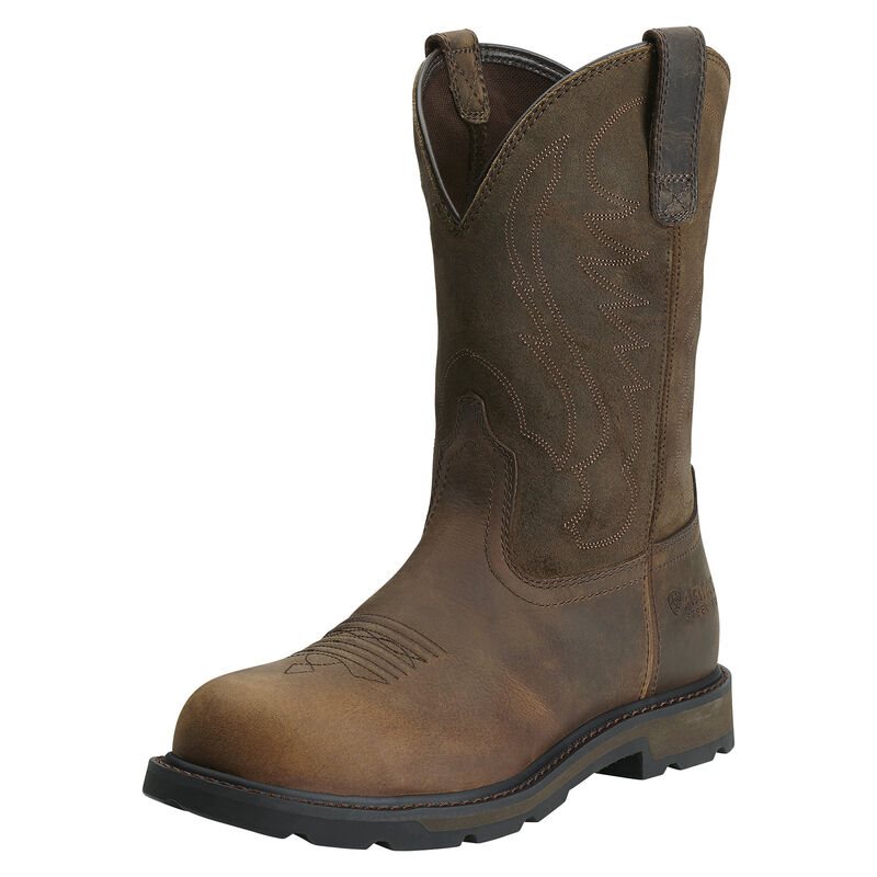 Ariat Groundbreaker Steel Toe Muške Radne Čizme Smeđe | HR-387903