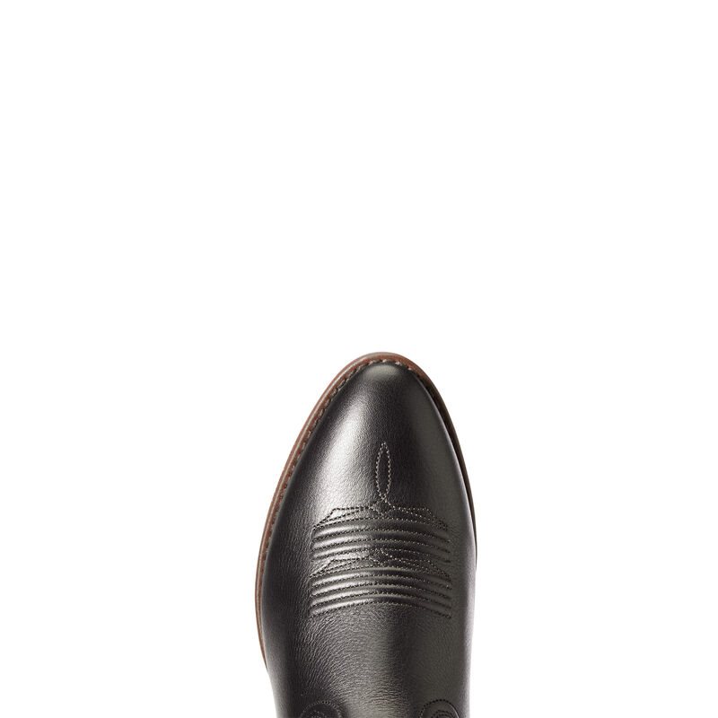 Ariat Heritage Elastic Calf Ženske Zapadnjačke Čizme Crne | HR-388317