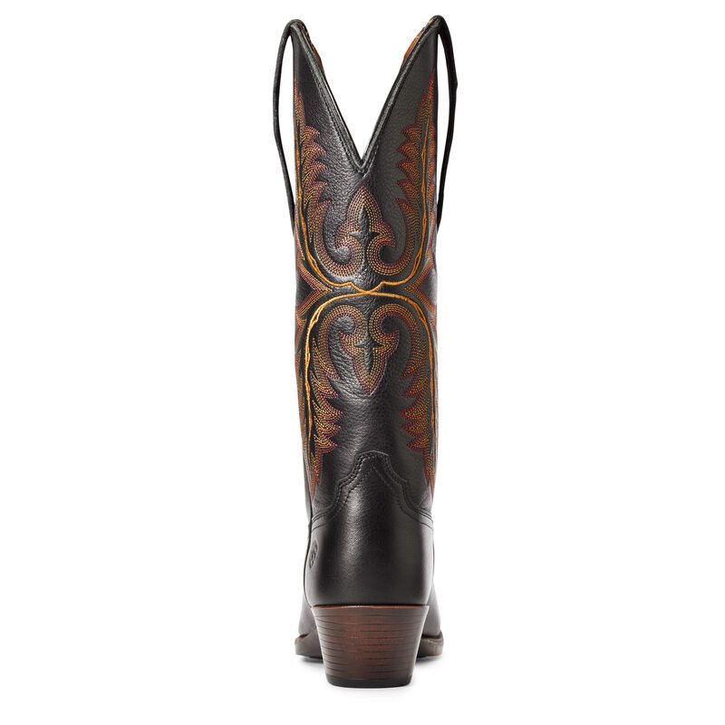 Ariat Heritage Elastic Calf Ženske Zapadnjačke Čizme Crne | HR-388317