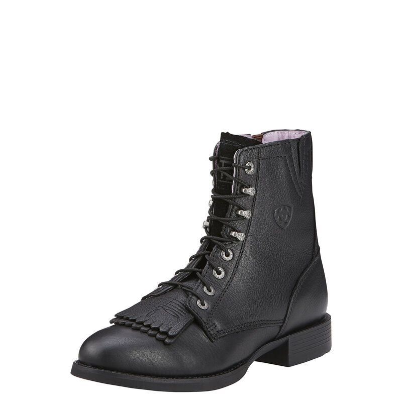 Ariat Heritage Lacer II Boots Ženske Zapadnjačke Čizme Crne | HR-348141