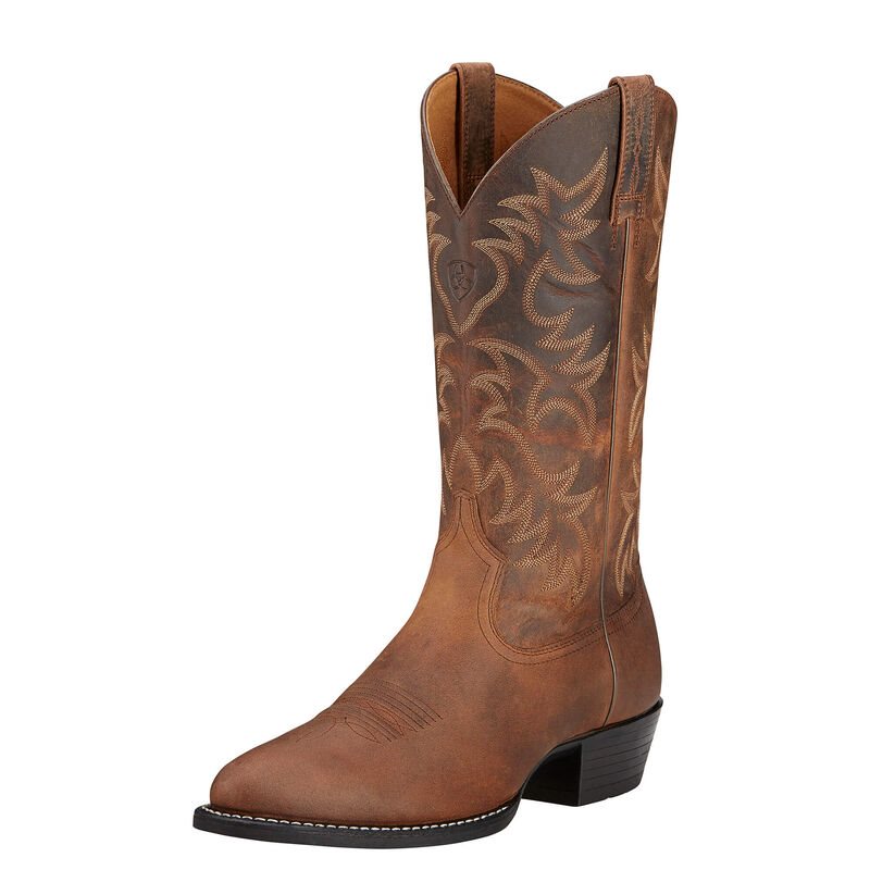 Ariat Heritage R Toe Dress Muške Zapadnjačke Čizme Smeđe | HR-404549