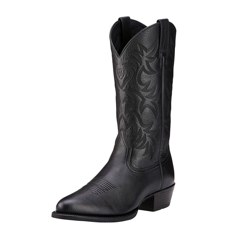 Ariat Heritage R Toe Muške Zapadnjačke Čizme Crne | HR-912515