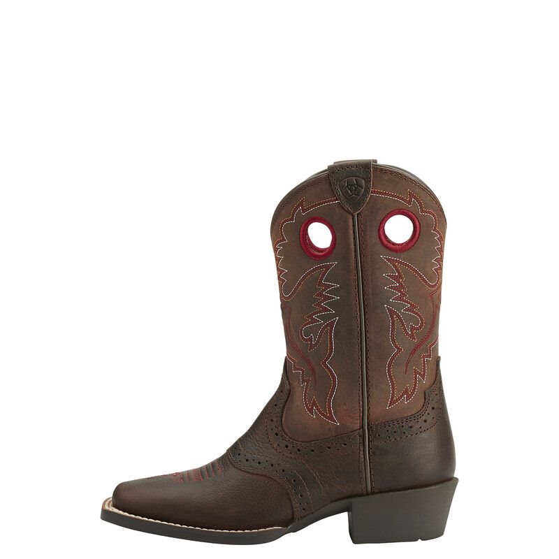 Ariat Heritage Roughstock Cowboy Western Dječje Kaubojske Čizme Smeđe | HR-477096