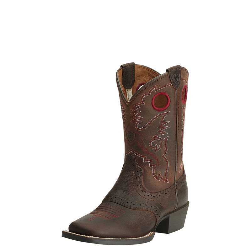 Ariat Heritage Roughstock Cowboy Western Dječje Kaubojske Čizme Smeđe | HR-477096