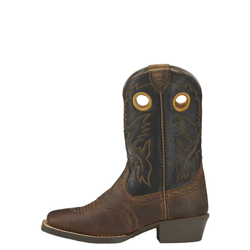 Ariat Heritage Roughstock Dječje Kaubojske Čizme Smeđe | HR-519613