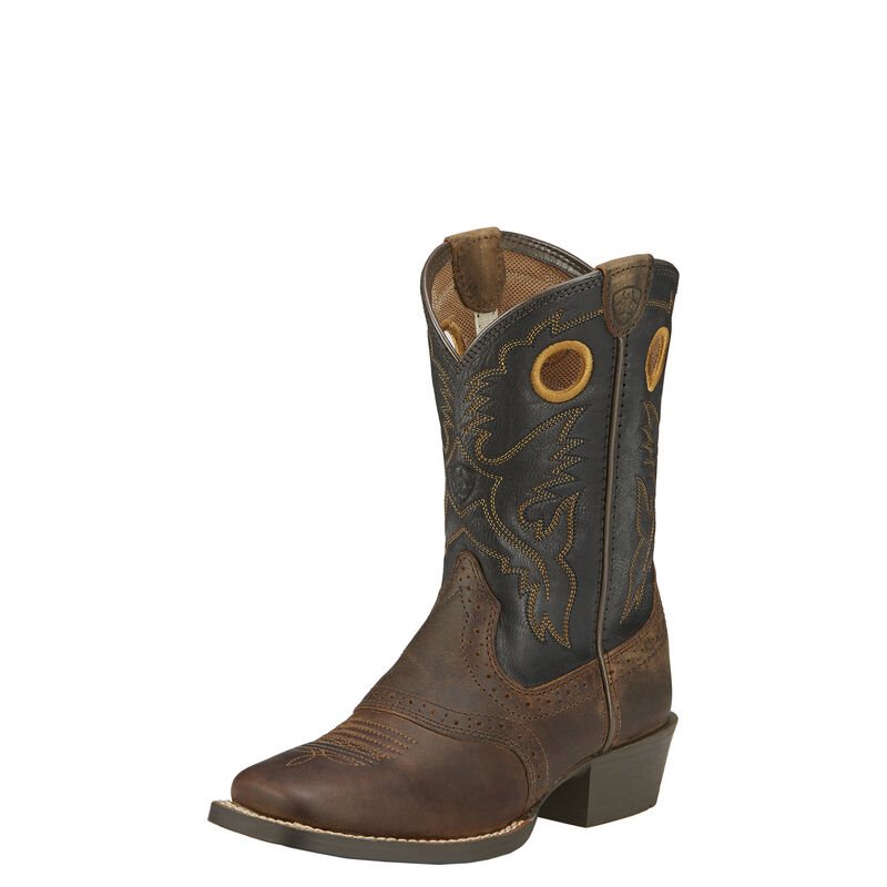 Ariat Heritage Roughstock Dječje Kaubojske Čizme Smeđe | HR-519613