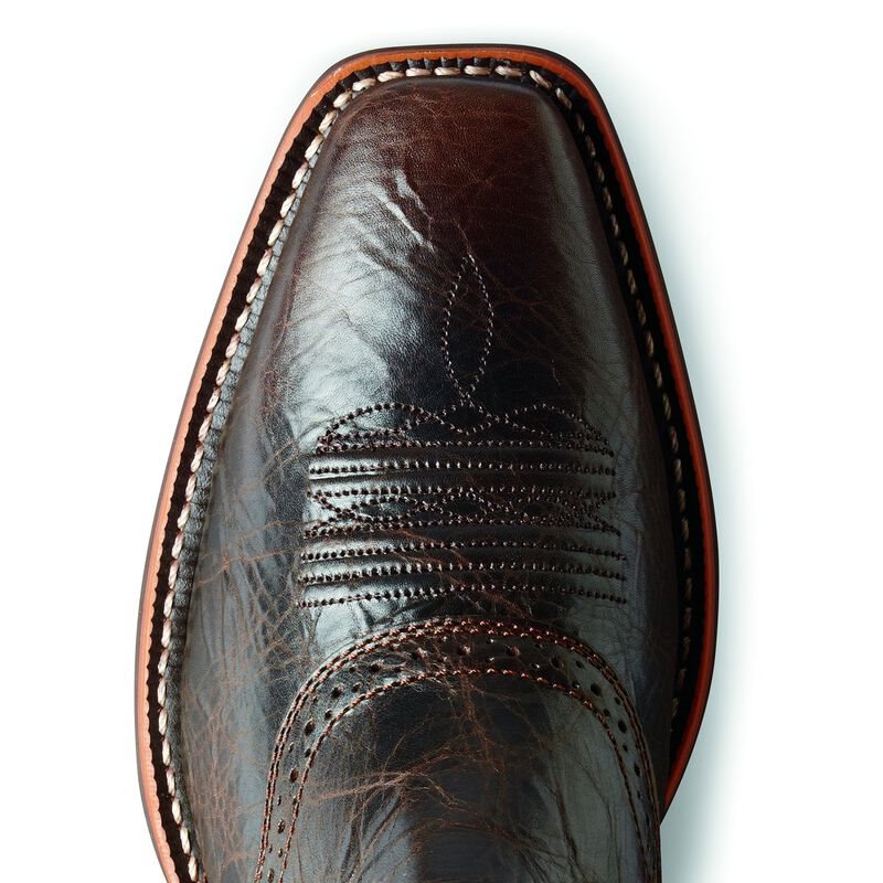 Ariat Heritage Roughstock Muške Kaubojske Čizme Crne Zelene | HR-443572