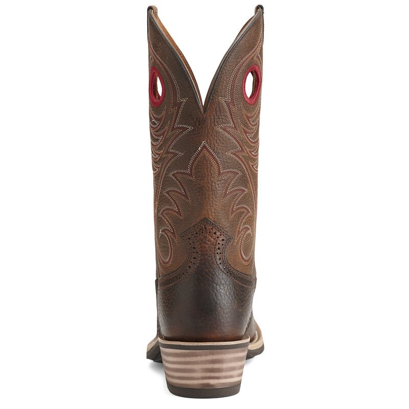 Ariat Heritage Roughstock Wide Square Toe Muške Kaubojske Čizme Smeđe | HR-974434