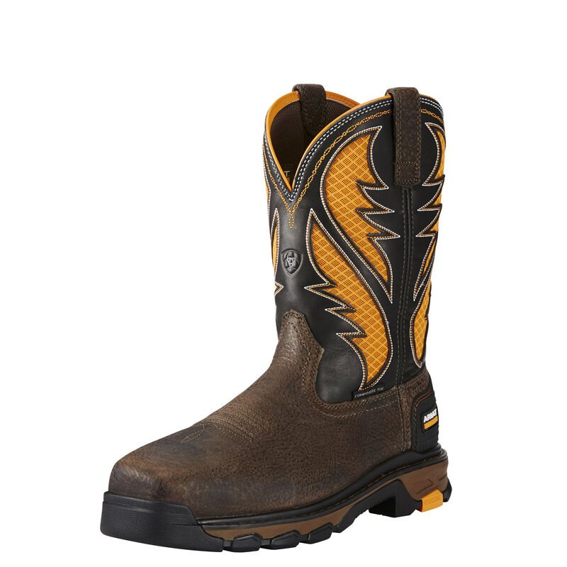 Ariat Intrepid VentTEK Composite Toe Muške Radne Čizme Smeđe Žute | HR-908956