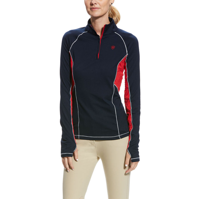 Ariat Lowell 2.0 1/4 Zip Baselayer Ženske Baselayer Tamnoplave | HR-391305