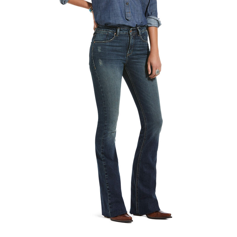 Ariat Premium High Rise Flare Jean Ženske Hlače Plave | HR-060475