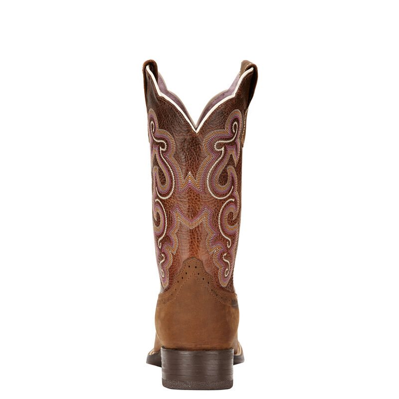 Ariat Quickdraw Ženske Čizme Za Kaubojku Smeđe | HR-997259
