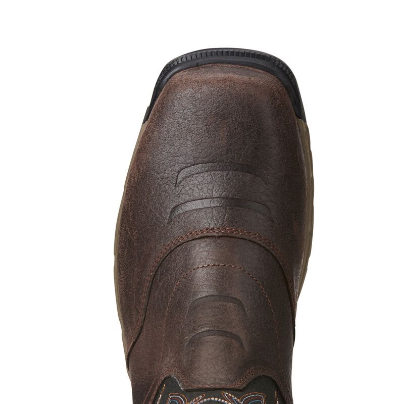 Ariat Rebar Flex Western Composite Toe Muške Radne Čizme Čokoladne Smeđe | HR-660476