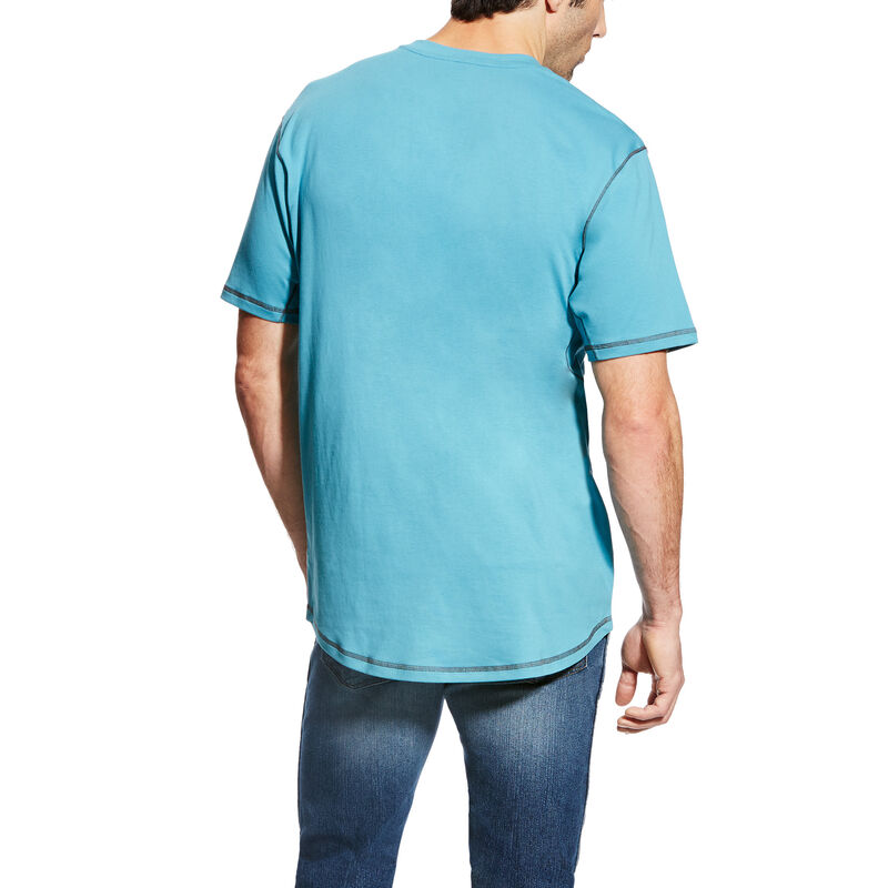 Ariat Rebar Workman Muške Majice Plave | HR-997948