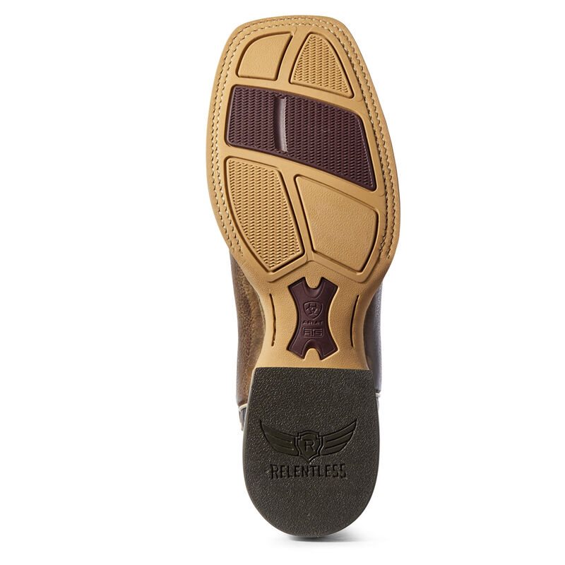 Ariat Relentless Record Setter Muške Kaubojske Čizme Smeđe Zelene | HR-118114