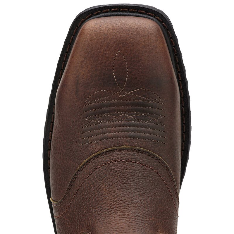 Ariat RigTek Wide Square Toe Waterproof Composite Toe Muške Radne Čizme Smeđe | HR-865385