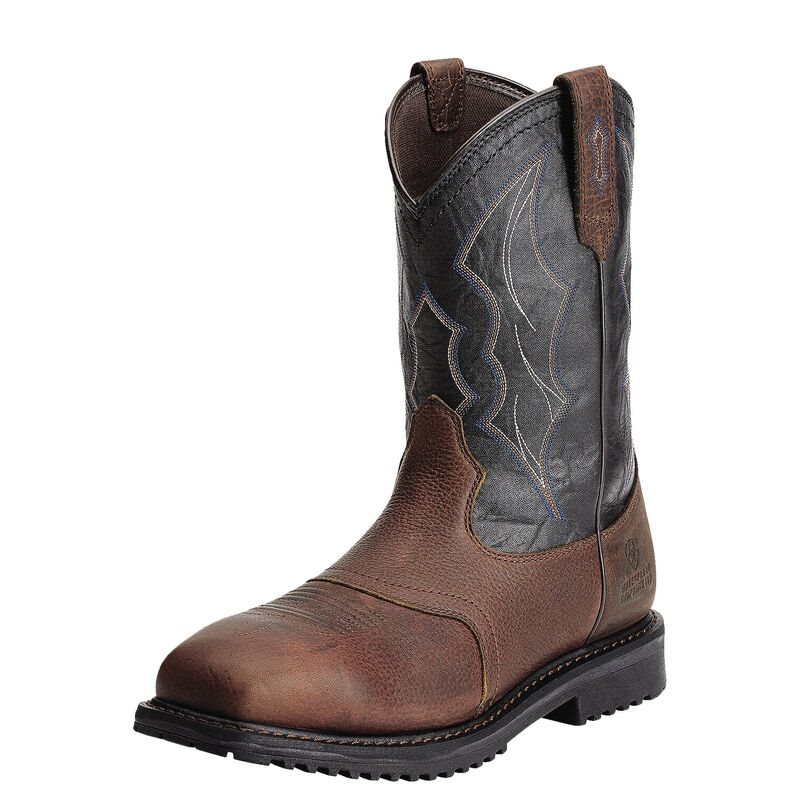 Ariat RigTek Wide Square Toe Waterproof Composite Toe Muške Radne Čizme Smeđe | HR-865385