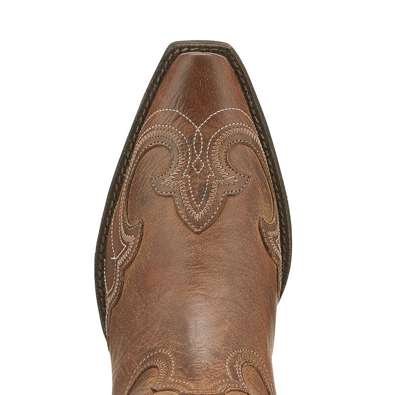 Ariat Round Up D Toe Wingtip Ženske Zapadnjačke Čizme Bež | HR-739333