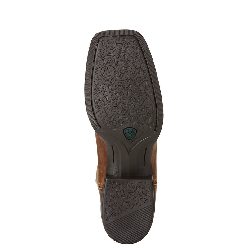 Ariat Round Up Wide Square Toe Ženske Čizme Za Kaubojku Smeđe | HR-433384