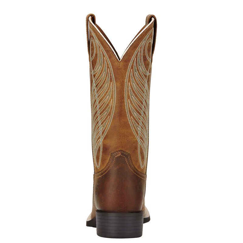 Ariat Round Up Wide Square Toe Ženske Čizme Za Kaubojku Smeđe | HR-433384