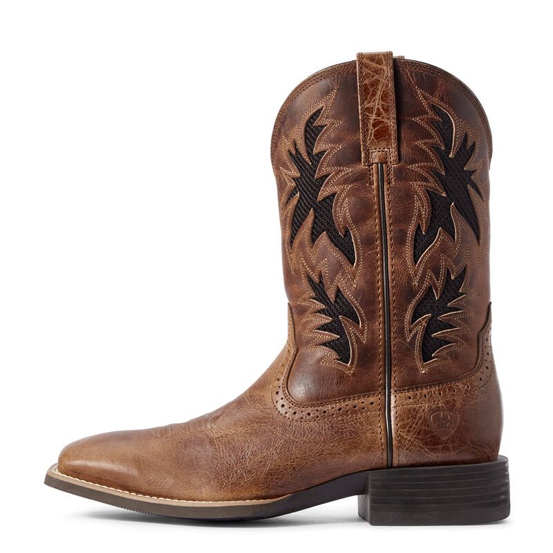 Ariat Sport Cool VentTEK Muške Kaubojske Čizme Tamno Smeđe | HR-150830