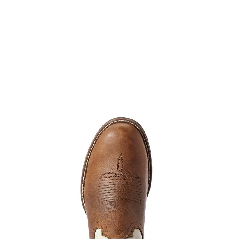 Ariat Sport Horseman Muške Kaubojske Čizme Smeđe Krem | HR-800628