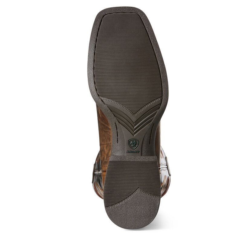 Ariat Sport Picket Line Muške Kaubojske Čizme Smeđe Crne | HR-794297