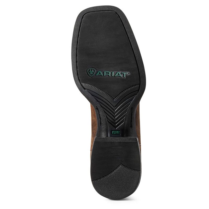 Ariat Sport Wide Square Toe Muške Kaubojske Čizme Tamno Smeđe | HR-039535